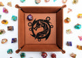 The Waiting Wyvern - Vegan Leather Dice Rolling Tray