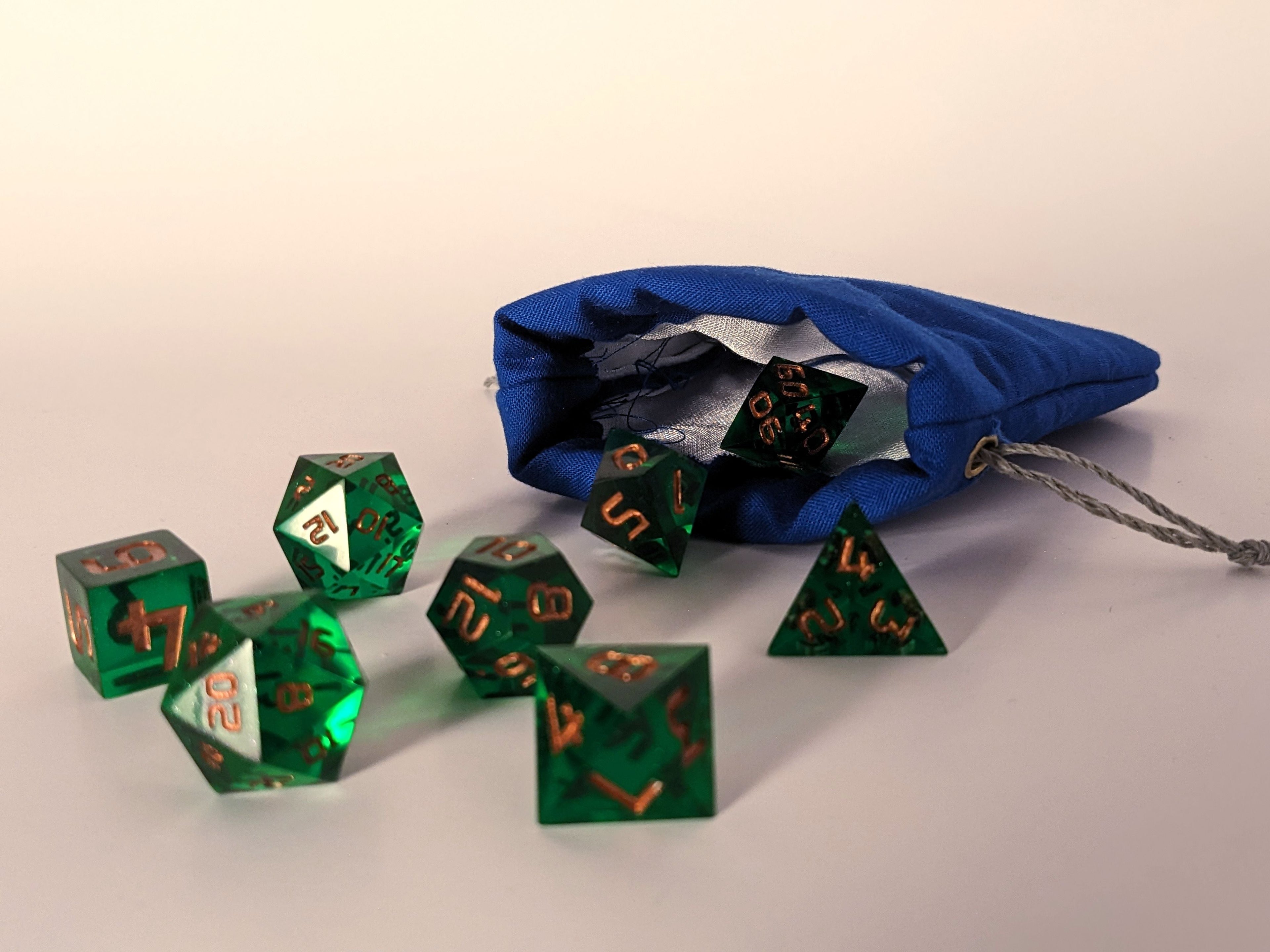 Small Handmade Dice Bag
