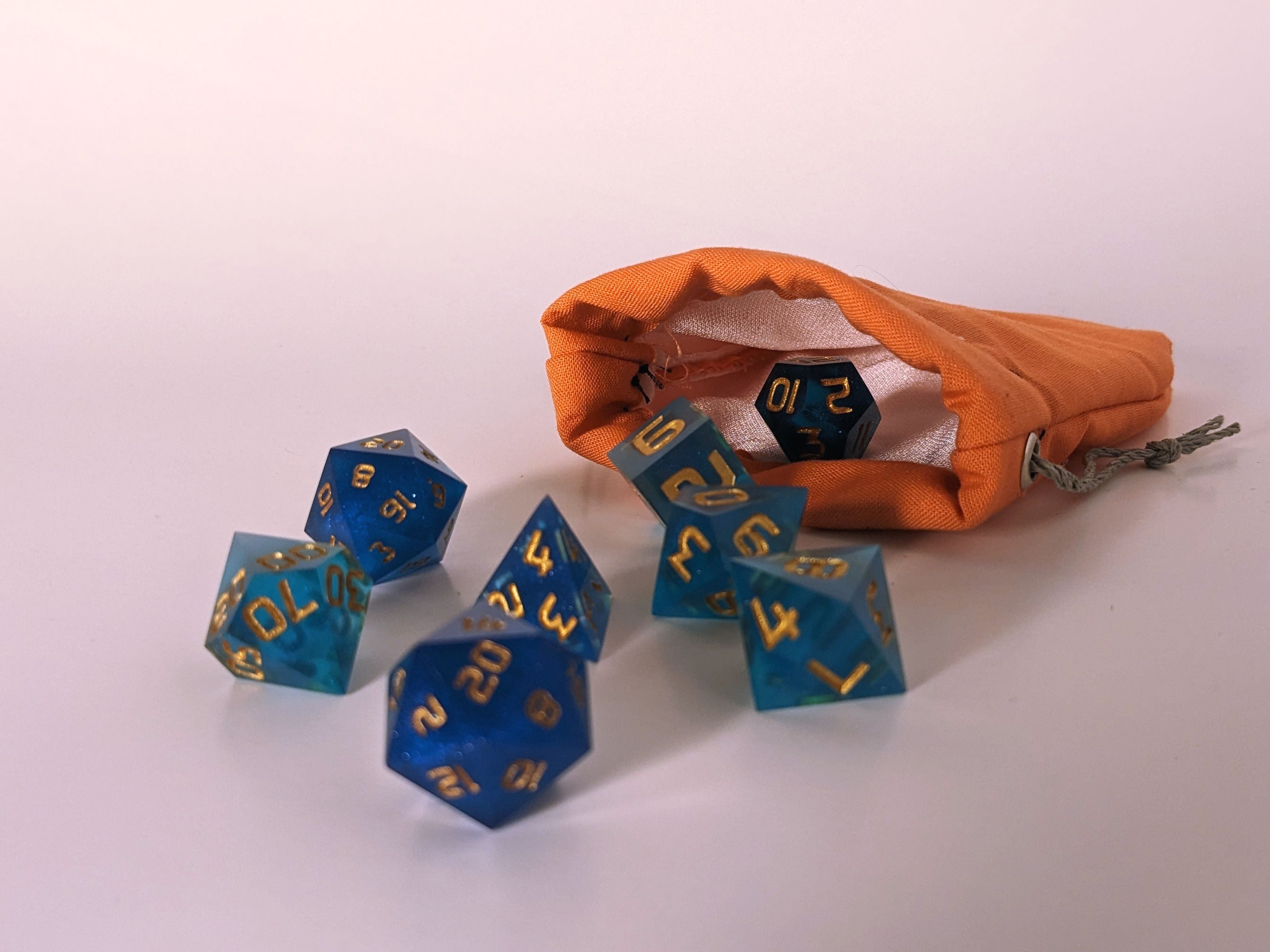 Small Handmade Dice Bag
