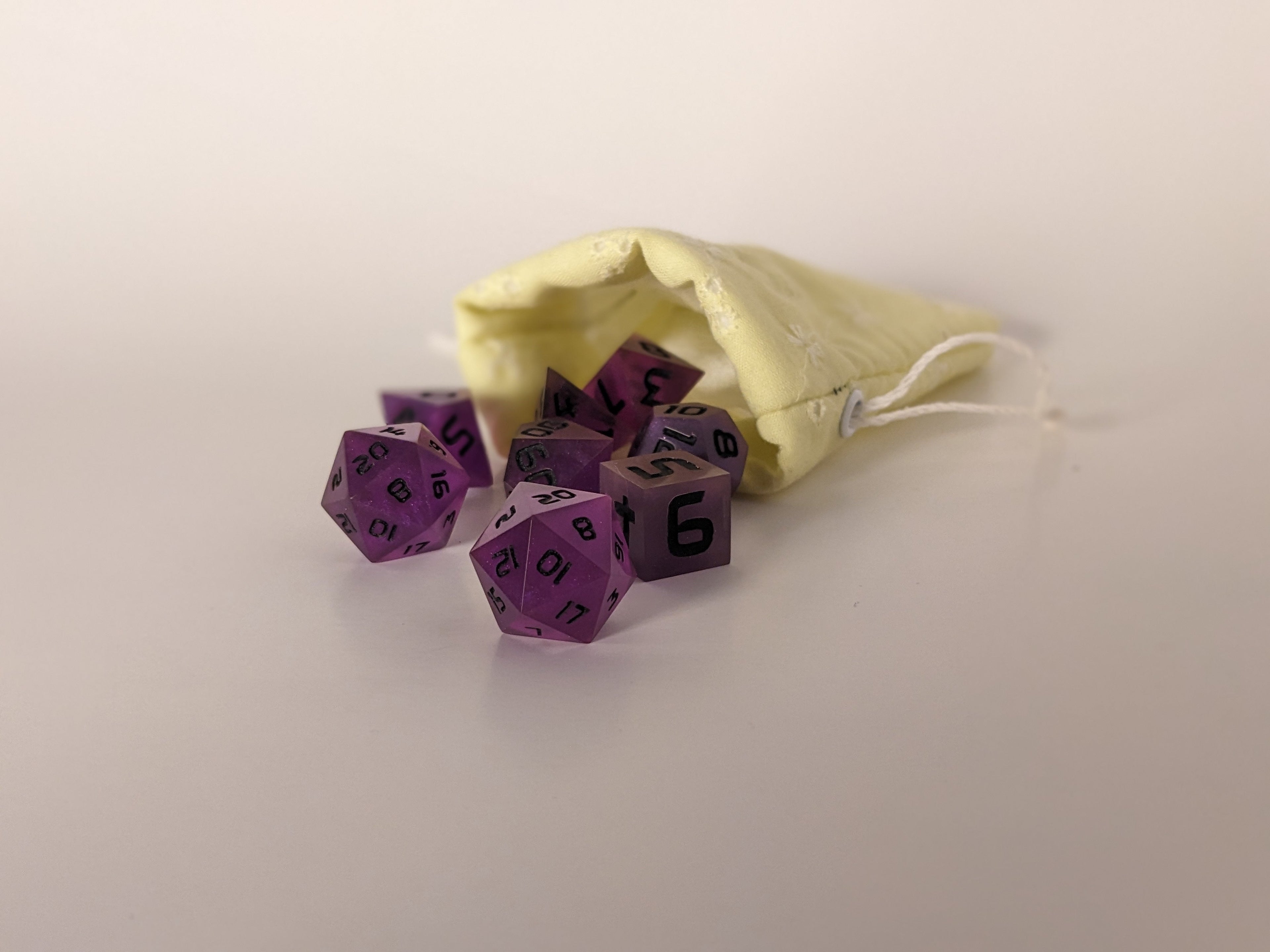Small Handmade Dice Bag