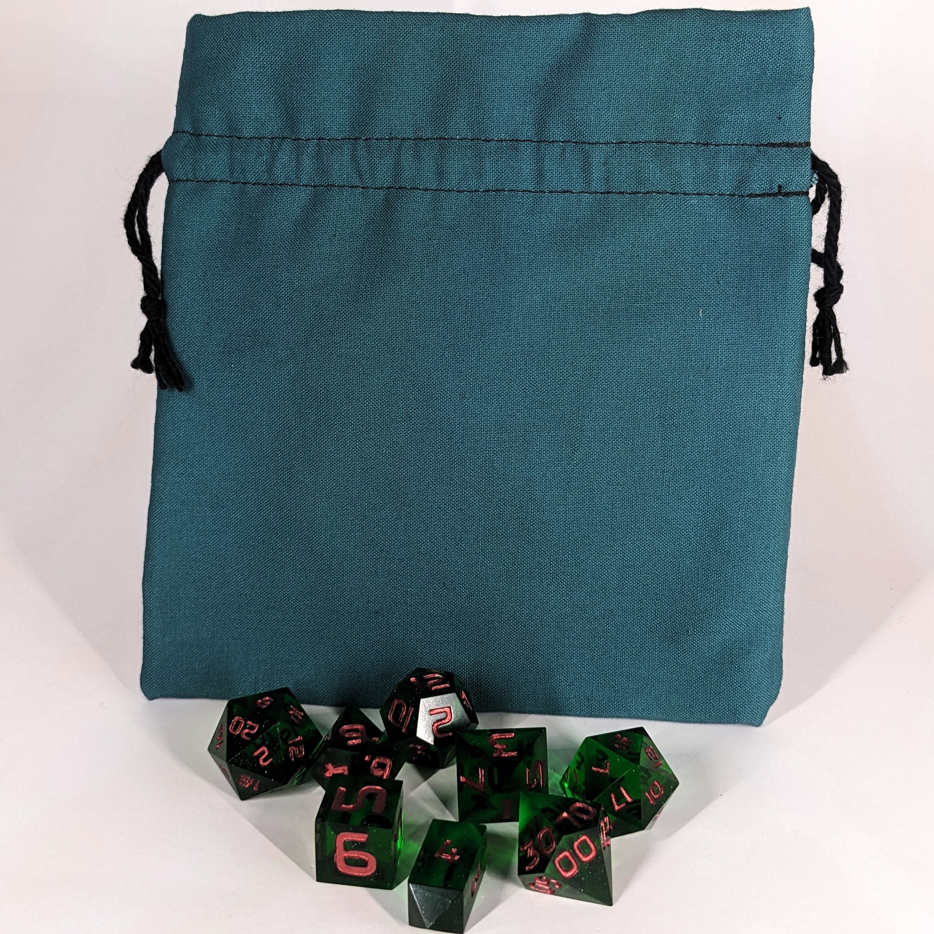 Teal Medium Dice Bag